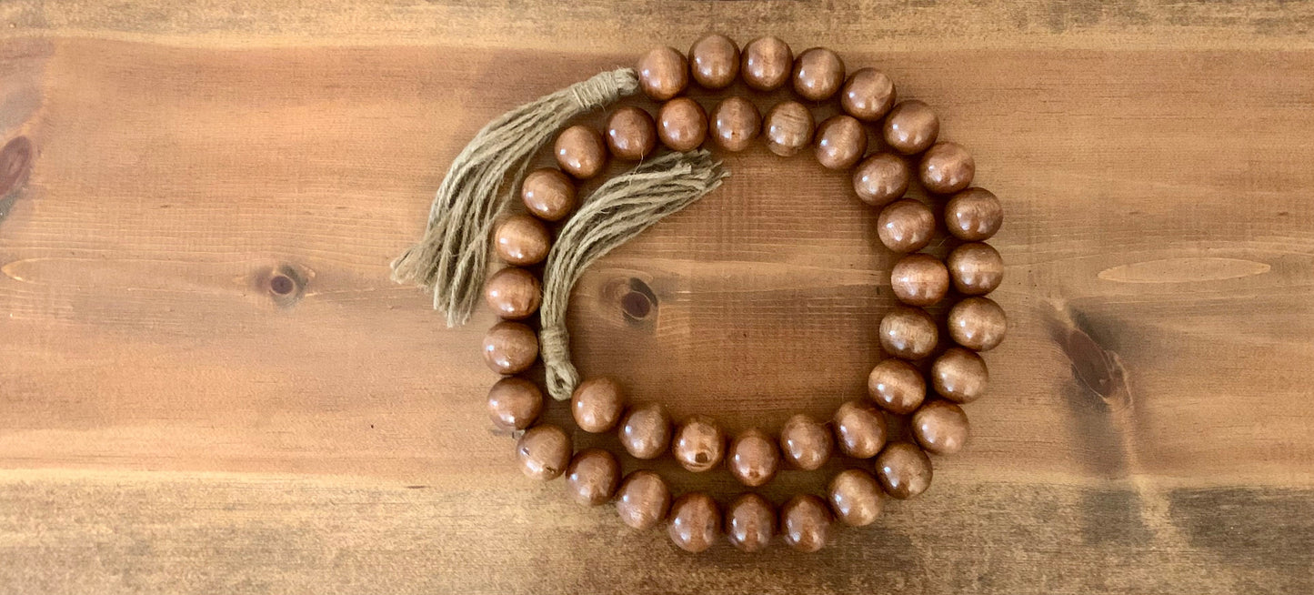 Maple Wood Beaded Garland