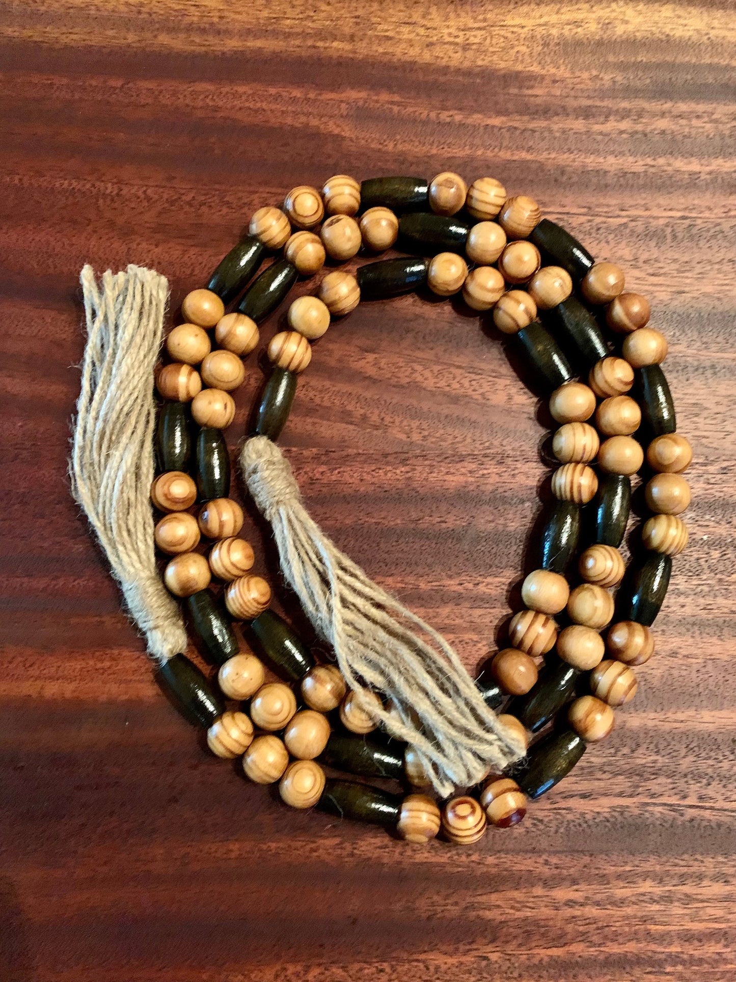 Wood Beaded Garland