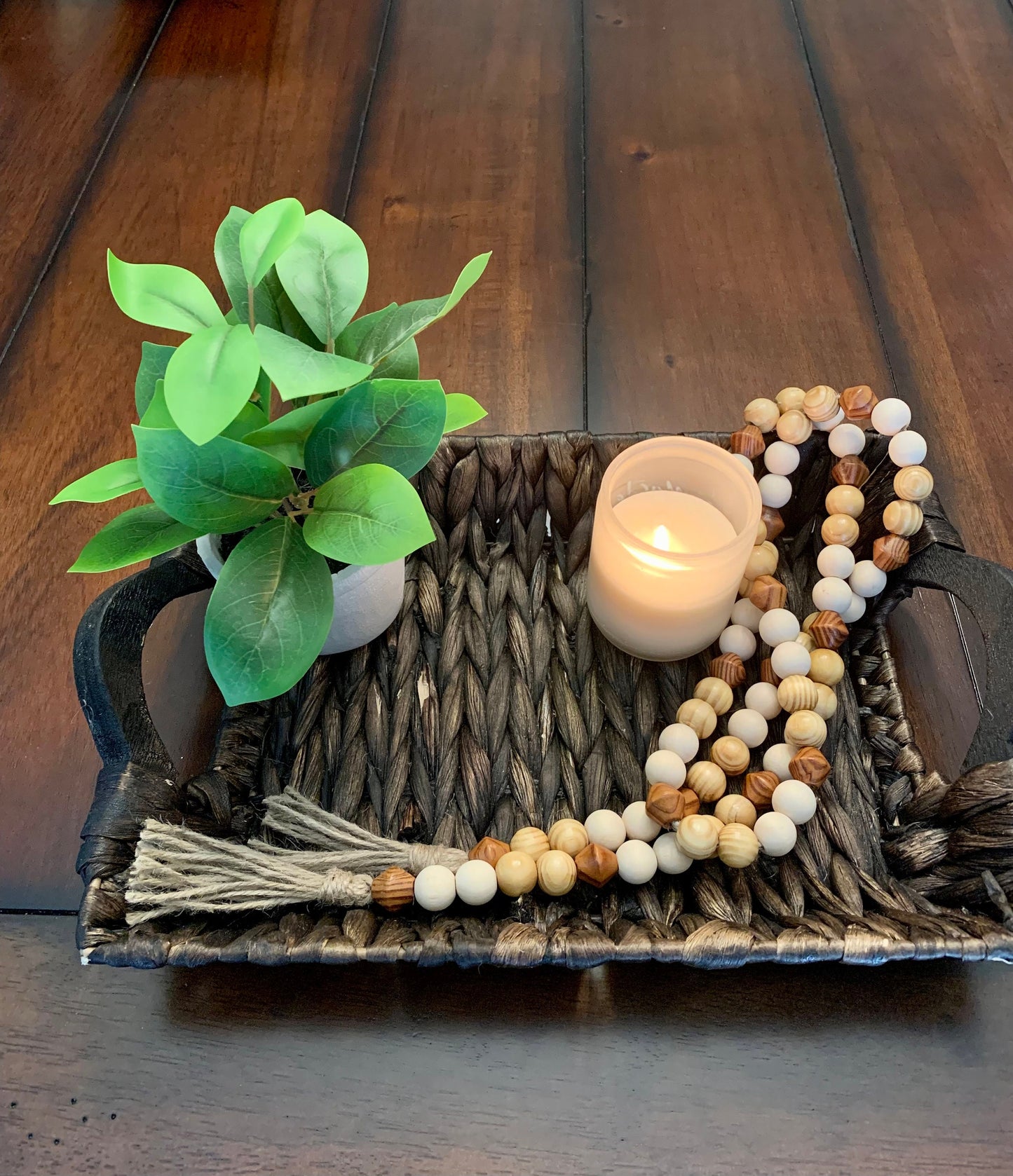 Wood Beaded Garland